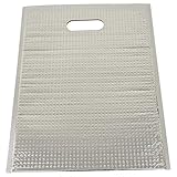 アルミ保冷バッグ ミナクールパック C-2 平袋(持ち手穴付) M 260×325mm 100枚 酒井化学工業