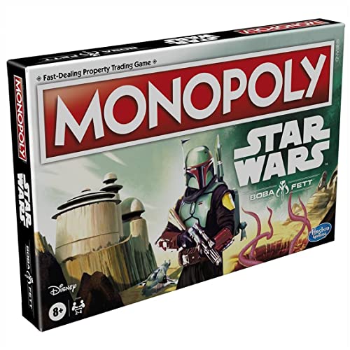 Hasbro Gaming, Monopoly Star Wars Boba Fett, Juegos de Mesa,
