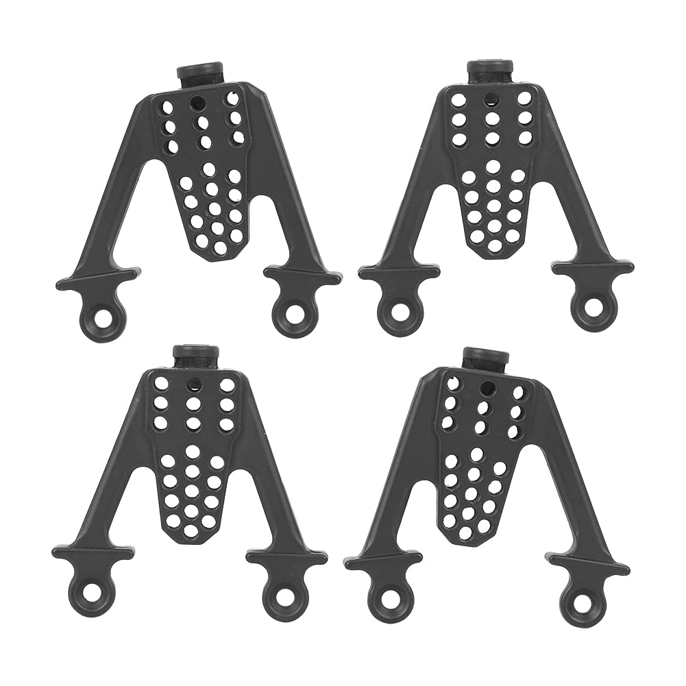 Metal Adjustable Shock Damper Towers Mount Multihole Accessory Fit for SCX10 1/10 RC Car (Black) Scx10 Ii Shock Towers