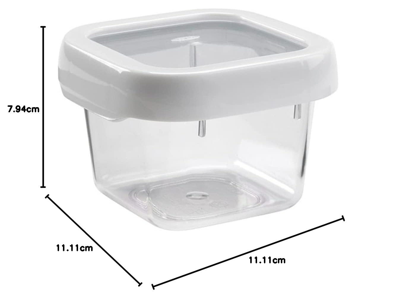 Amazon｜OXO ロックトップコンテナ 0.4L Sスクエア 1117580｜保存容器