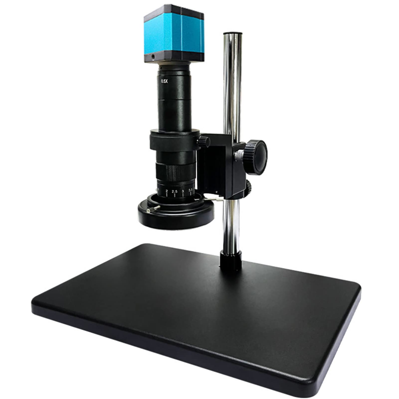 QBREZA Ultra HD 48 Millones Video Microscopio Reparación móvil Hdmi + USB Microscopio de medición Industrial de Salida Dual