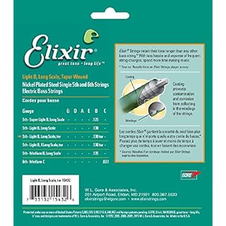 Elixir CEL 15432 Corde pour Guitare Basse nano Medium 130tw – Image 4