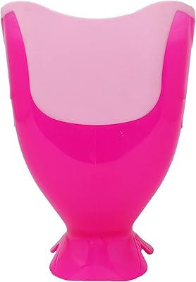 S.C. Products Fish Shampoo Kids Rinse Cup | Tear-Free Baby Rinser Cup and Bath Pail for Kids - Durable, BPA-Free, Safe, and Ergonomic Design for Hassle-Free Bathing | Pink