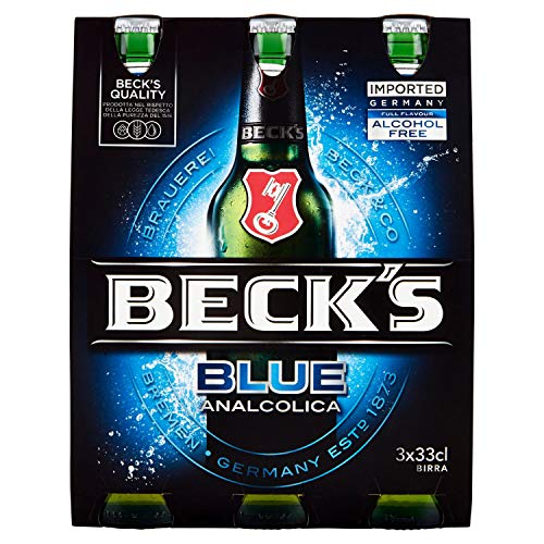 Beck's Blue Birra Lager Analcolica, 3 x 33cl