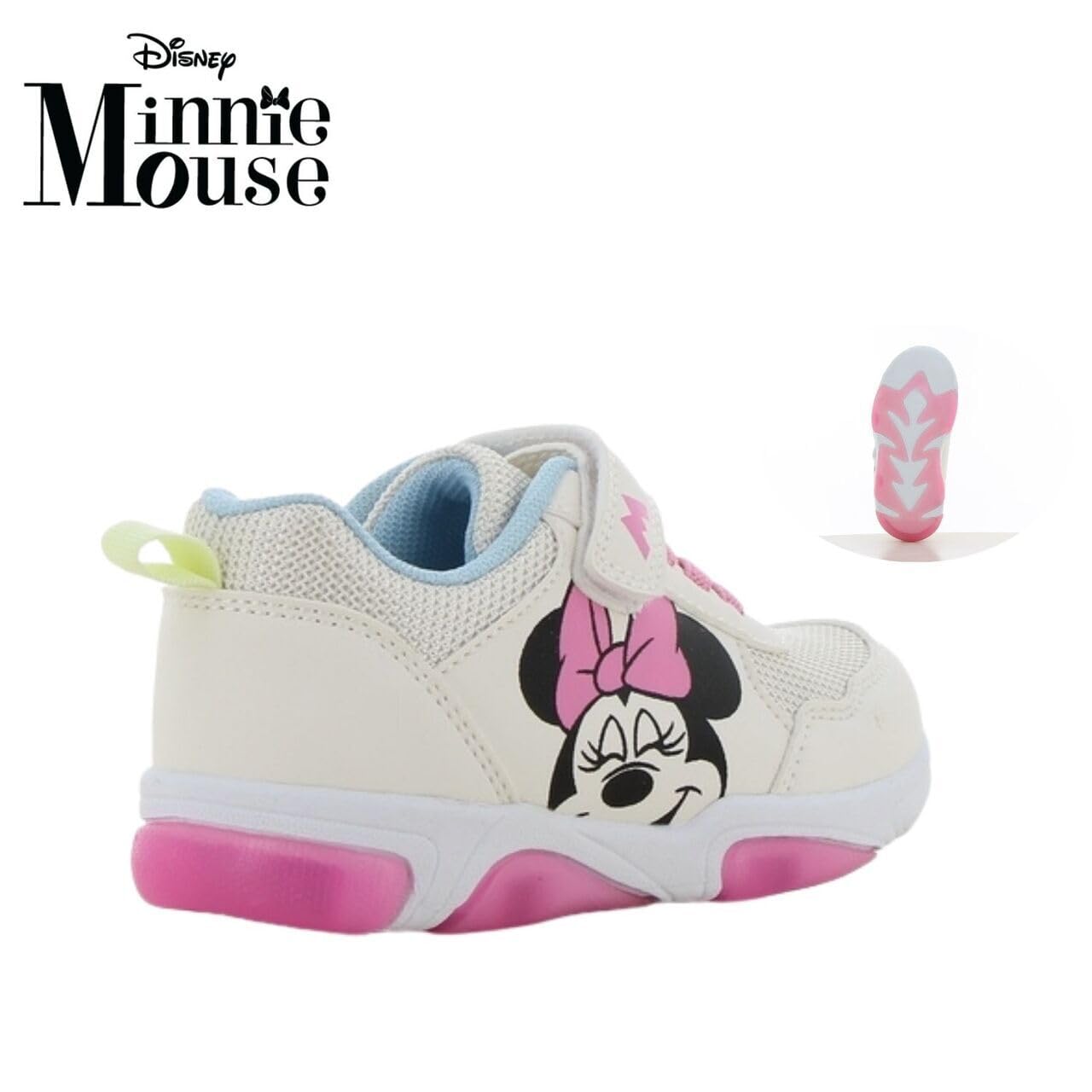 Leomil Disney Minnie Sneakers Female Scarpe con Luci Female, Perfette per la Scuola e Il Tempo Libero