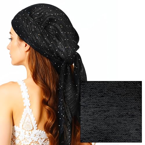 Fashion Head Scarf for Women Hair,31inch Square Bandana Lightweight Neck Tie Head Scarves for Sleeping Versatile Hair Wrap Accessory4