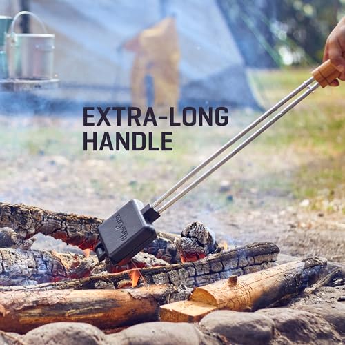 Image of Uno Casa - Pie Irons Cast Iron Sandwich Maker - Mountain Japanese Sandwich Maker with Recipe Book - Durable Campfire Cooking Equipment for Toasted Pies, and More (1, Single Pie Iron)