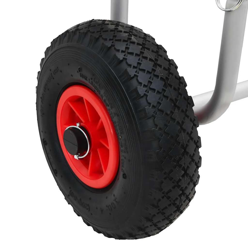 vidaXL SUP Trolley für 2 Surfbretter, Doppel Transportwagen für SUP Board Surfboard, Kanuwagen Bootswagen, 90kg Aluminium