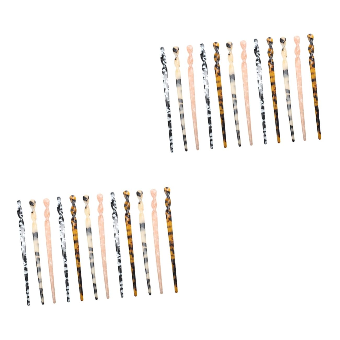 MAGICLULU Stk Haarnadel Haarschmuck Haar Klammern Haarstäbchen aus Acetat Haarstäbchen für Brötchen Haarspangen Essstäbchen Damenhaarstäbchen Haargabelstöcke für Frauen Jahrgang Haarstock