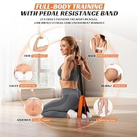 KUTIZE Multifunction Pedal Resistance Band with Handle, Upgraded Exercise Equipment with Soft Foot Pedal for Sit Up & Full-Body Home Gym Workouts, Core/ABS Training, Pilates, Yoga & Physical Therapy — image 3