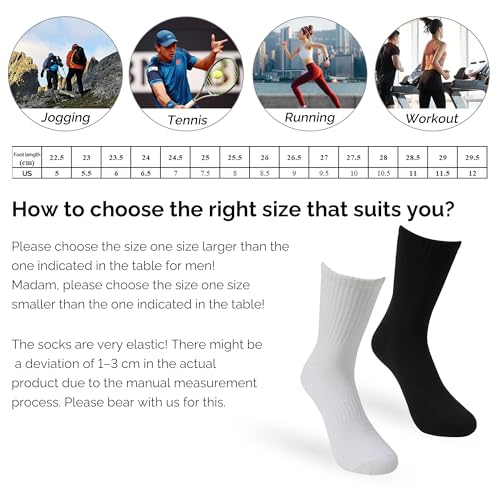YOUNGTIME Cotton Thin Athletic Ankle Socks,12 Pairs, Black, Size 5-9 - image 3