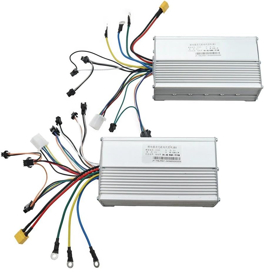 1Set Replacement Parts Accessories for JP 60V 50A DC Brushless Controller Dual Motor for Electric Scooter E Bike Brushless Controller, silver