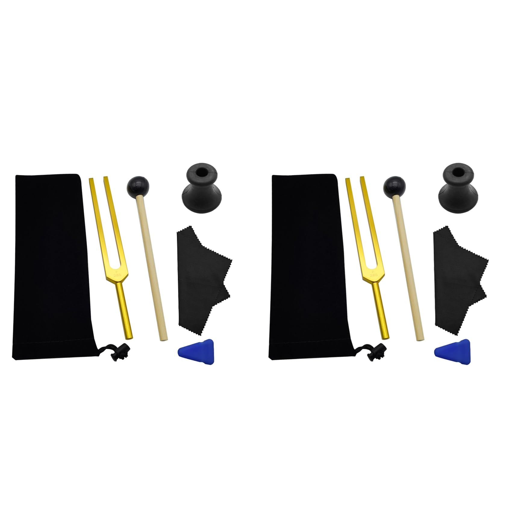 Tassteen 2X F 285 HZ Tuning Fork Set,Tuning Fork for Healing Chakra,Sound Therapy,Keep Body,Mind and Spirit in Perfect Harmony