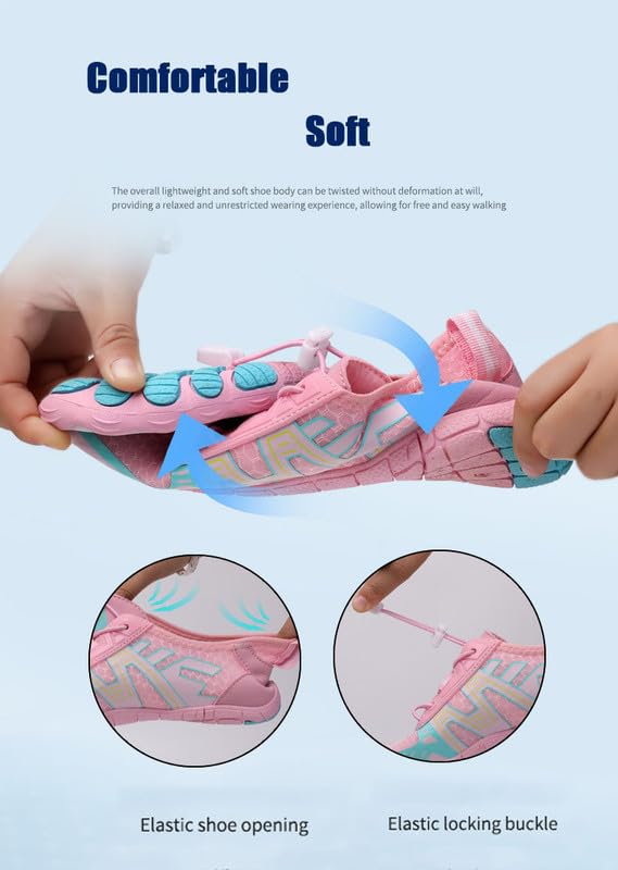 Water Shoes for Women Men Hike Footwear Barefoot Toe Shoes, Couple's Quick Dry Swim Shoes, Breathable Comfortable Beach Shoes, Wading Shoes, Outdoor Sneakers Surf Road Walk Cycling4