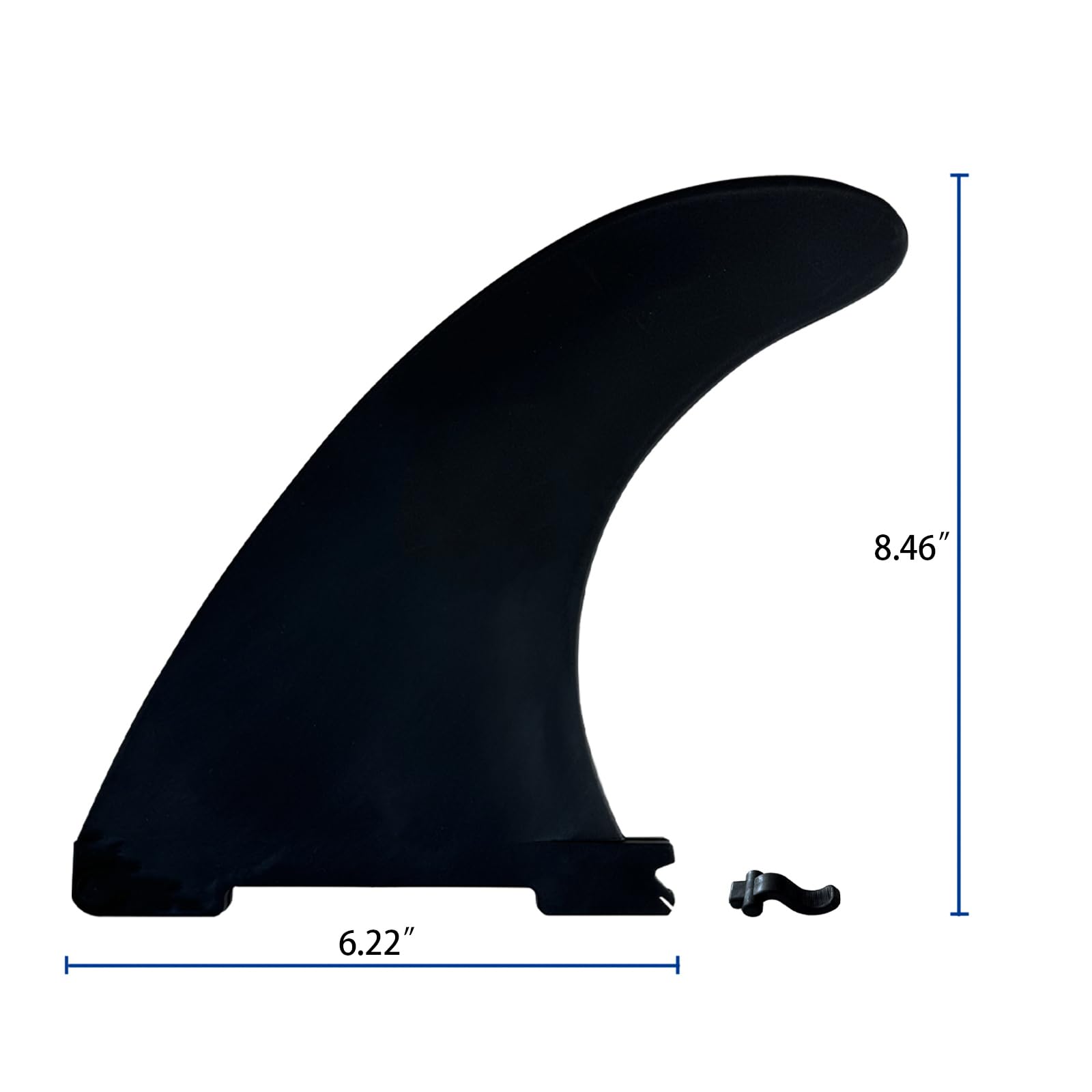 3 schwarze, abnehmbare Ersatz-Paddleboard-Flossen, aufblasbares SUP-Standup-Paddelboard-Zubehör, Quick-Lock-Flossen, Mittelflossen, Seitenflossen