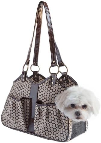 Petote Metro Classic Dog Carrier, Noir Dots, Small