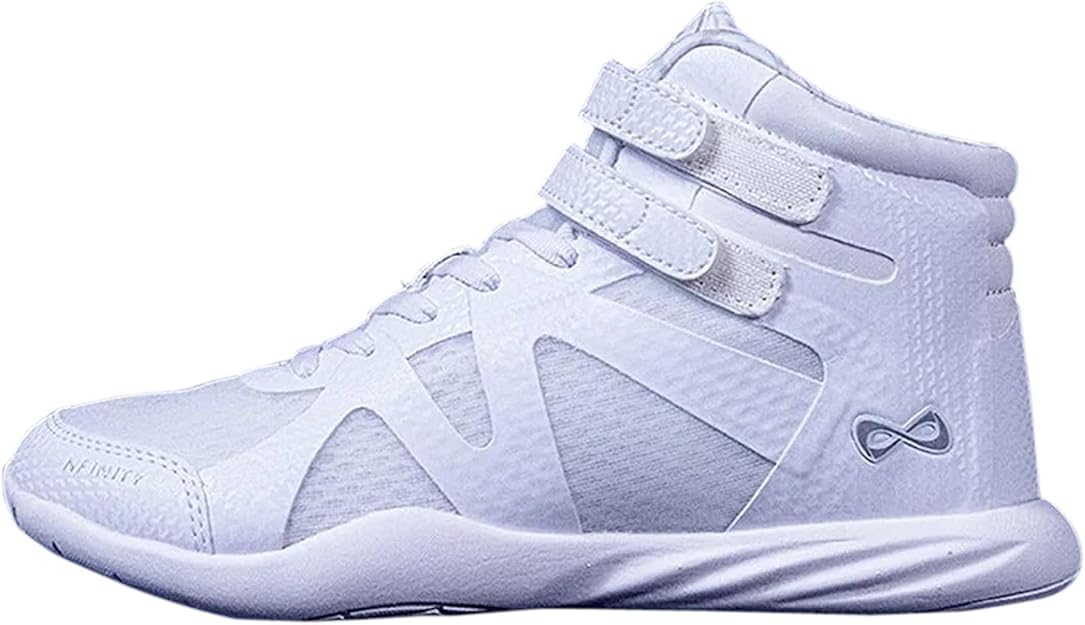 Nfinity Mid-Top Athletic Shoes for Women – Lightweight Indoor Gym & Tennis Shoes for Cheer, Dance & Cross Training – Breathable with Ankle Support &