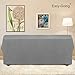 Easy-Going Stretch Sofa Slipcover 1-Piece Sofa Cover Furniture Protector Couch Soft with Elastic Bottom for Kids, Polyester Spandex Jacquard Fabric Small Checks (Sofa, Light Gray)
