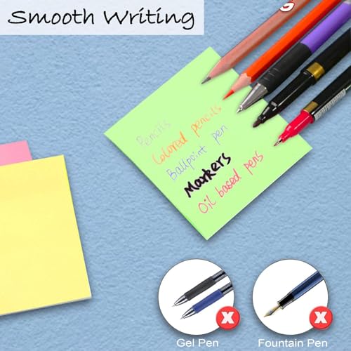 Image of Sticky Notes, 100 Sheets, Strong Adhesive, Self-Stick, Multicolour, Morandi Colors, for Notes, Organisation, and Reminders