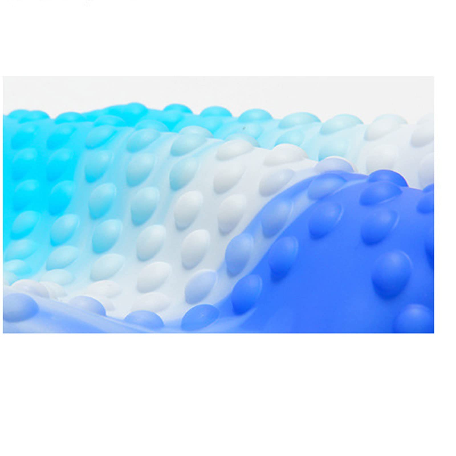 Bonnet de bain grand bonnet de bain imperméable en silicone pour cheveux longs, protection des oreilles, bonnet à bulles d'eau pour femmes et hommes badmuts