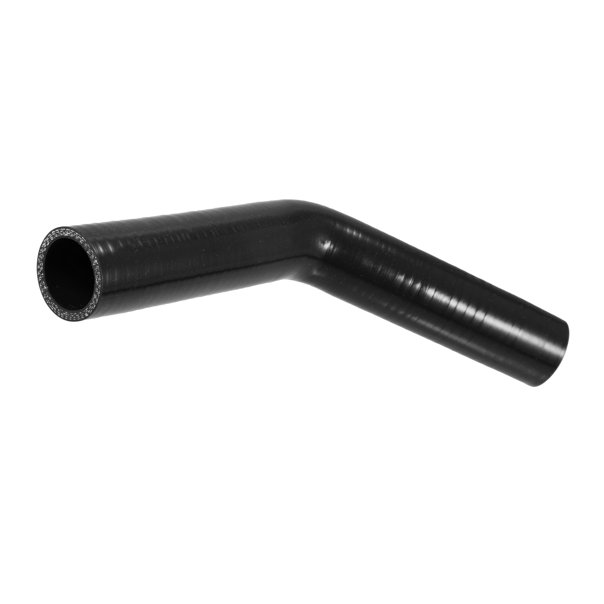 Motoforti Universal Intercooler Silicone Hose, 35mm 1.38 ID 45 Degree, Silicone, Black, 1 Pcs