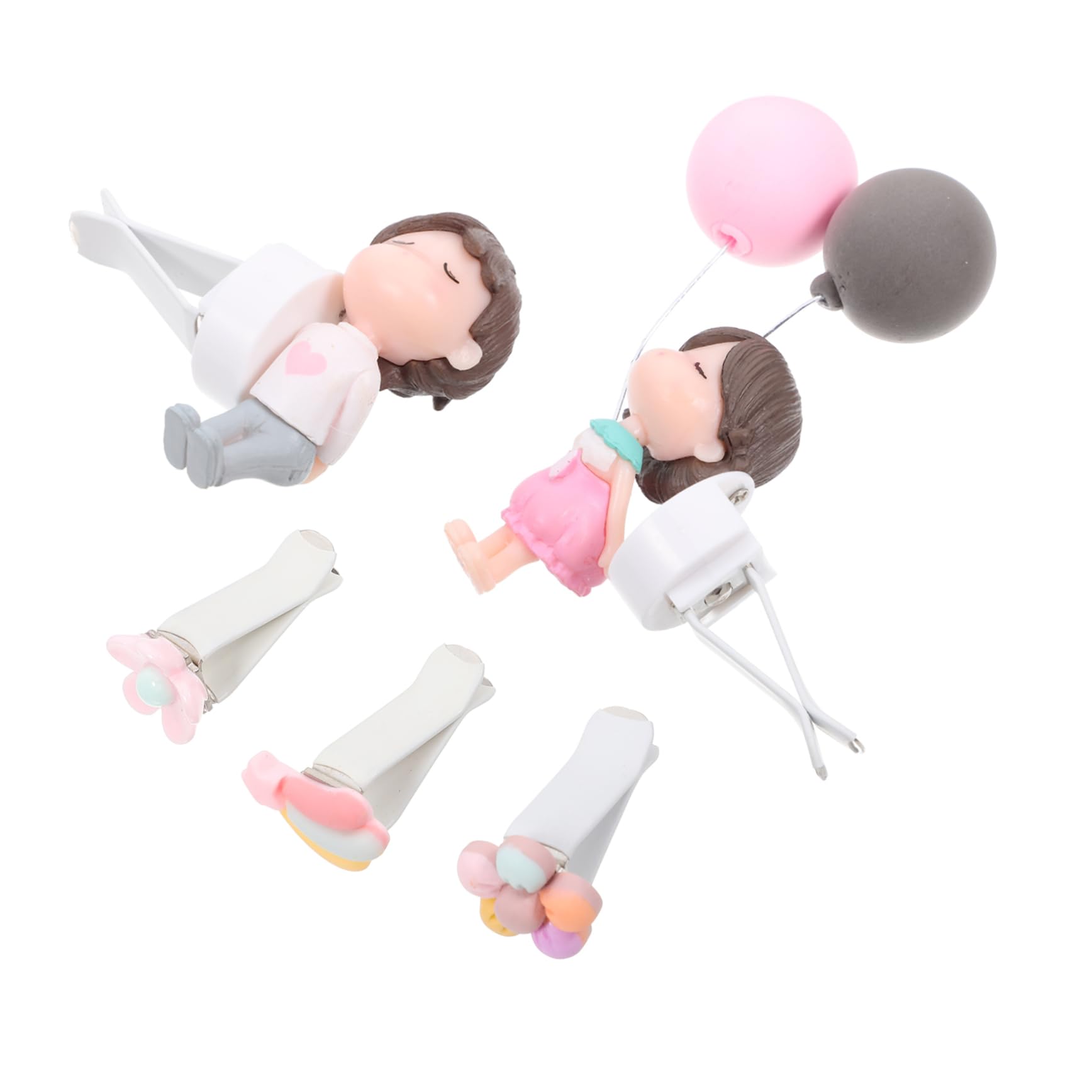 iplusmile 25pezzi Clip Profumatore Per Auto Con Decorazioni Per Interni Palloncini e Fiori Diffusore Aromatico Per Bocchette Aria Materiali Resistenti e Design Elegante