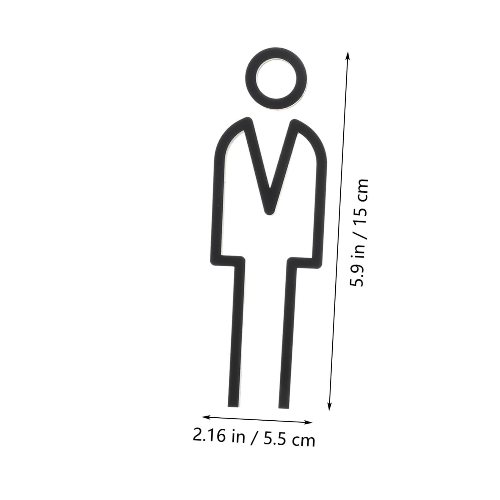Housoutil Lot De 4 Paires De Plaques De Signalisation Pour Toilettes Installation Simple Et Rapide Pour Un Travail Artisanal Élégant