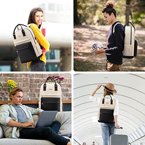 Image of LOVEVOOK Laptop Backpack for Women Girls, 15.6 Inch Waterproof Computer Backpack Student School Cute Bookbag Computer Bag