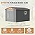 10×8FT Metal Shed & Outdoor Storage Shed with Floor Frame,Steel Tool Multi-used Shed with Vents,Lockable Doors,Window,Compact Tool Shed for Backyard, Patio, Lawn and Garden Various Storage(Matte Gray)