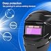 leasote Welding Helmet for Men, Solar Powered Auto-Darkening Welding Helmet, LCD True Color Large Viewing Grinding Welding Hood Safety Gear, Welding-Mask for TIG MIG ARC- (Black)