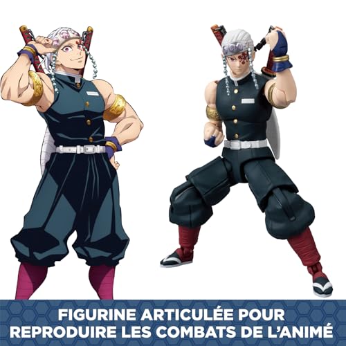 BANDAI - Ultimate Legends HD - Figurine d'action Demon Slayer 12 cm - Tengen Uzui - Licence Officielle Demon Slayer - Figurine articulée Tengen - Jouet Enfant 4 Ans et + - VE88965