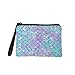 Portamonete Trucco Pouch Borsa Da Viaggio Borse Cosmetici Wash Bag Borsa Borsa per Donne Ragazze, Bilancia a forma di sirena., Organizer borsa