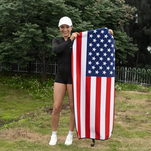 Image of Universal Waterproof Car Seat Covers USA Flag - Automotive Seat Cushion for Sedan SUV Truck Front OR Rear Seats - Anti Slip Car Seat Protector Suit for After Yoga Gym Hiking Running Workout Sport