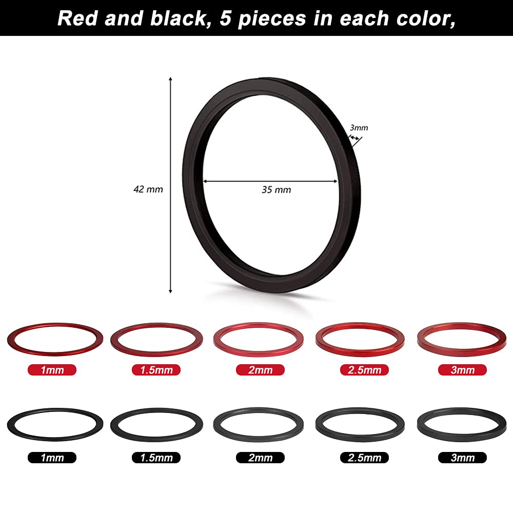 Set 10 Distanziatori Per Cassetta Bici - In Alluminio Anodizzato, Spessori 1-3mm, Per 7-11 Velocit&agrave;
