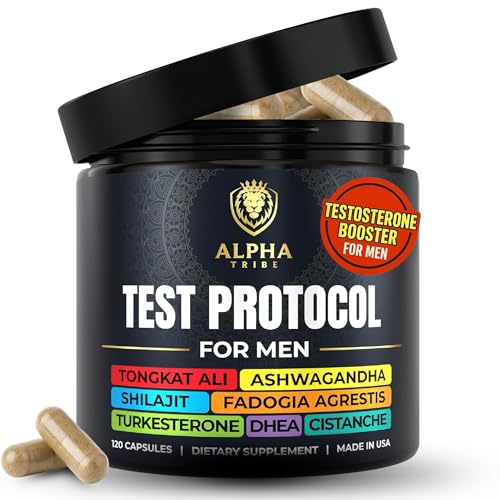 Alpha Tribe Test Protocol - Elite Natural Testosterone for Men | Testosterone Supplement for Men...