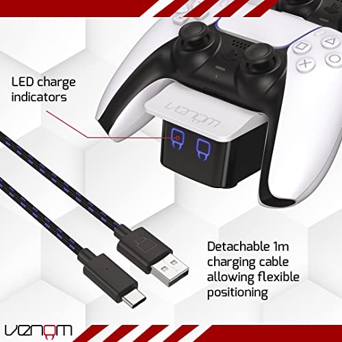 Venom PS5 Controller Doppelladestation – Weiß (PS5) - Image 5