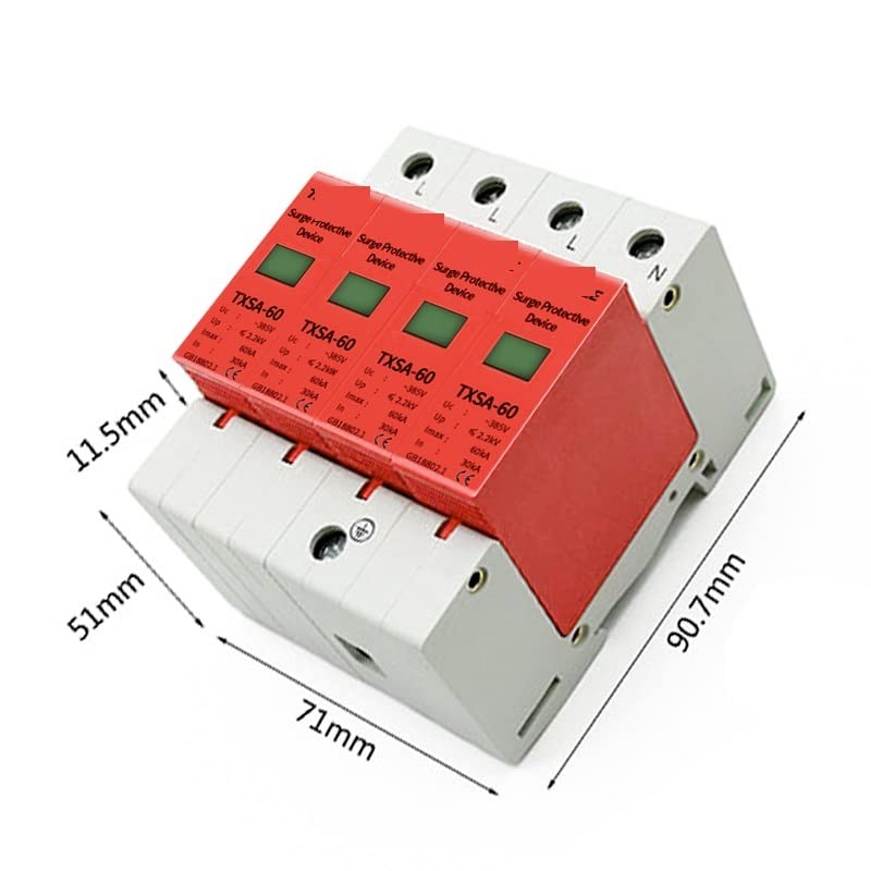 Interruttori ad aria Circuit Breaker AC SPD.DIN Rail 2. 0ka 40ka 30ka 60ka 2p 4p 385V Casa Scaricatore di sovratensioni da fulmine Protezione Protezione Dispositivo di scaricamento a bassa tensione (