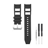 26mm Watch Band Compatible with Invicta, Soft Silicone Rubber Replacement Wrist Strap for Invicta Russian Diver Watch Straps
