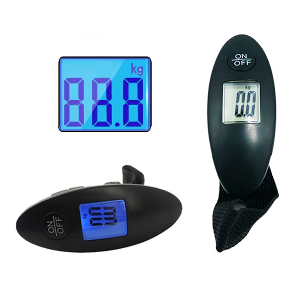 JFDBGU Digital Electronic Luggage Scale Portable Suitcase Scale Handled Travel Bag Weighting Fish Hook Hanging Scale(White)