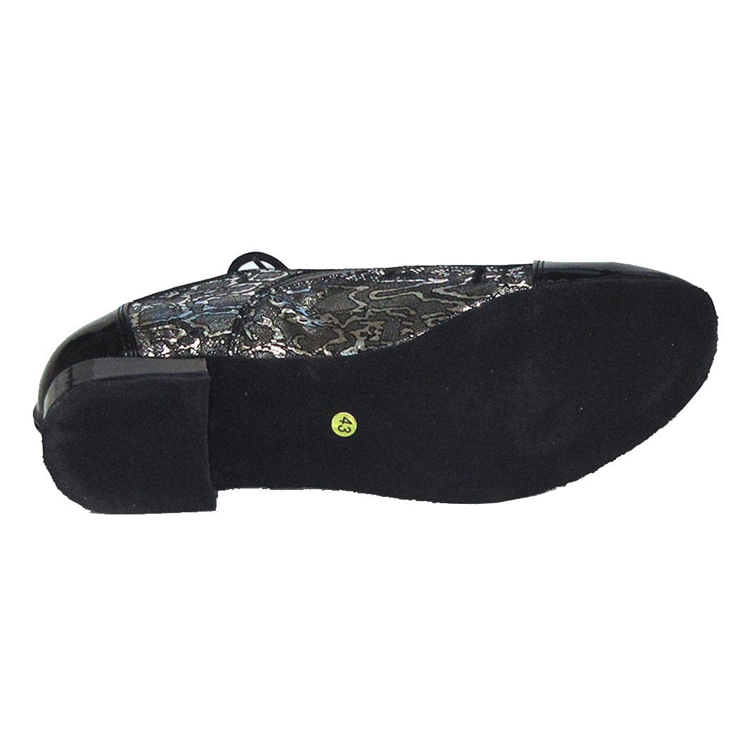 Salsa Socials - Scarpa da ballo da uomo, tacco 1 cm, suola morbida, nero, 43 EU