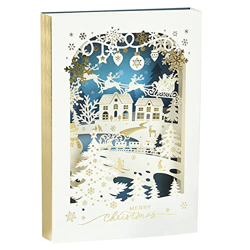 moin moin NX}X J[h |bvAbv + bZ[WJ[h + Zbg 19×13×3cm / 炫 3D zCg  S[h @ ؂G  zI   T^ giJC c[ 傫 (u[ (X)) 2212