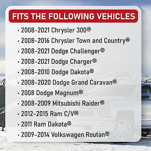 Image of HVAC Air Blend Door Actuator - Compatible with Chrysler, Dodge, Mitsubishi, Ram and VW - 300, Town and Country, Challenger, Charger, Magnum, Raider - Replaces 68031977AA, 68033337AA, 604-024