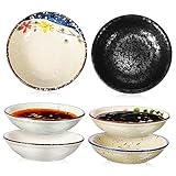 Holibanna 6er-set Keramik Schalen Für Snacks Dip Und Soßenschalen Kleine Servierschalen Für Küche Und Party