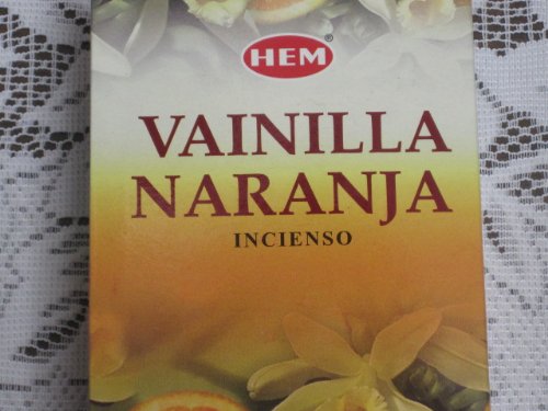 1 X Vanilla Orange - Box Of Six 20 Stick Tubes - Hem Incense #TOP3