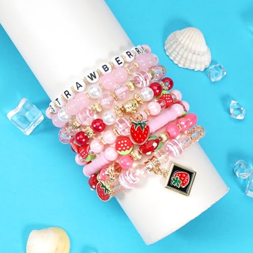 4th of July Bracelets for Women Girls America Flag Bracelets USA Red White and Blue Patriotic Stretchy Stackable Beaded Heishi Bracelet Gifts Independence Day Jewelry3