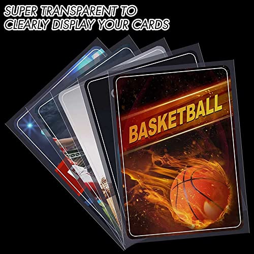 1000 Counts Card Sleeves Top Loaders For Trading Cards, Penny Soft Sleeves Baseball Card Sleeves Protectors Fit For Sports Cards, Football, Mtg, Yugioh Card #TOP6