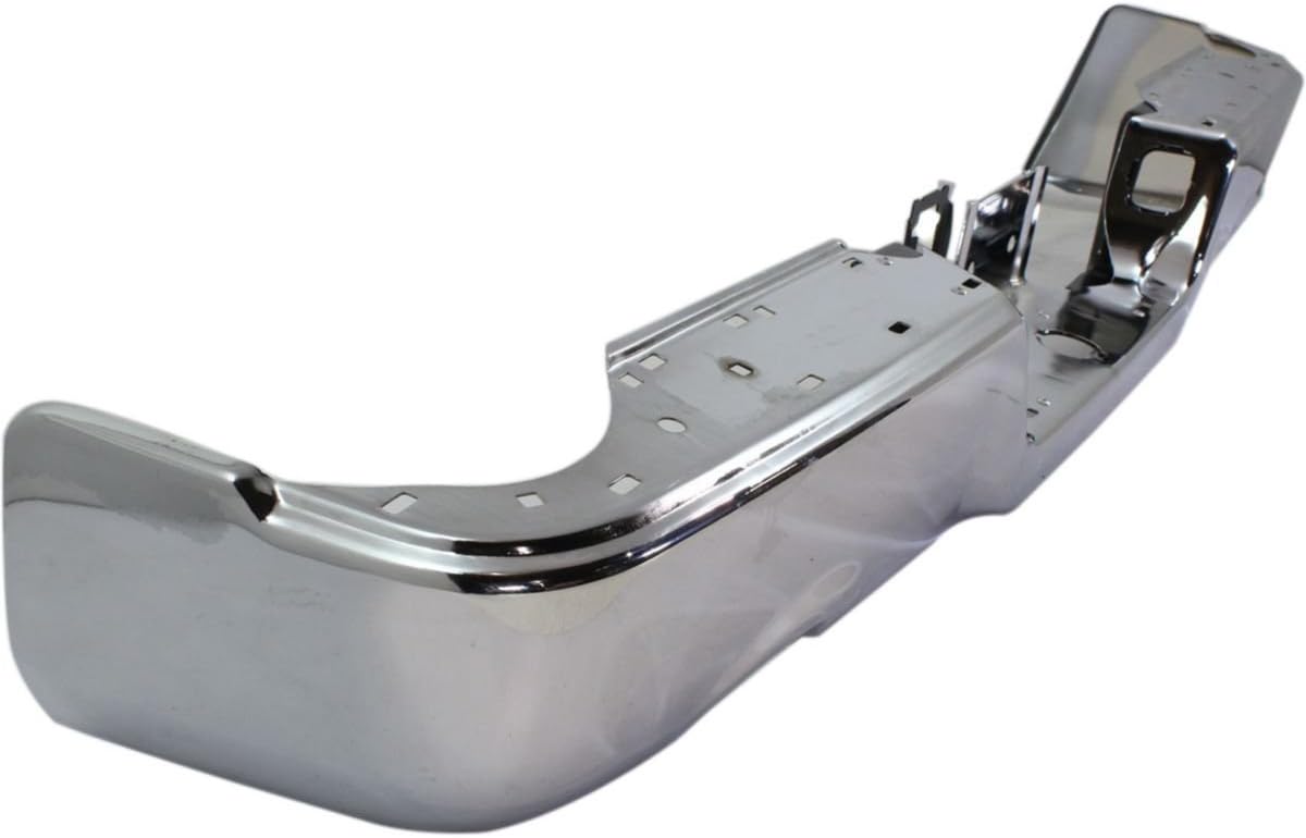 BUMPERS THAT DELIVER - Chrome, Steel Rear Step Bumper Face Bar Compatible with 2009-2018 Dodge RAM 1500 w/Dual Exhaust 09-18, CH1102366