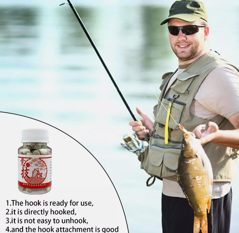 KTGCOZS Pack of 120 Catfish Bait, Powerbait Natural Bait Scent Fish Attractants