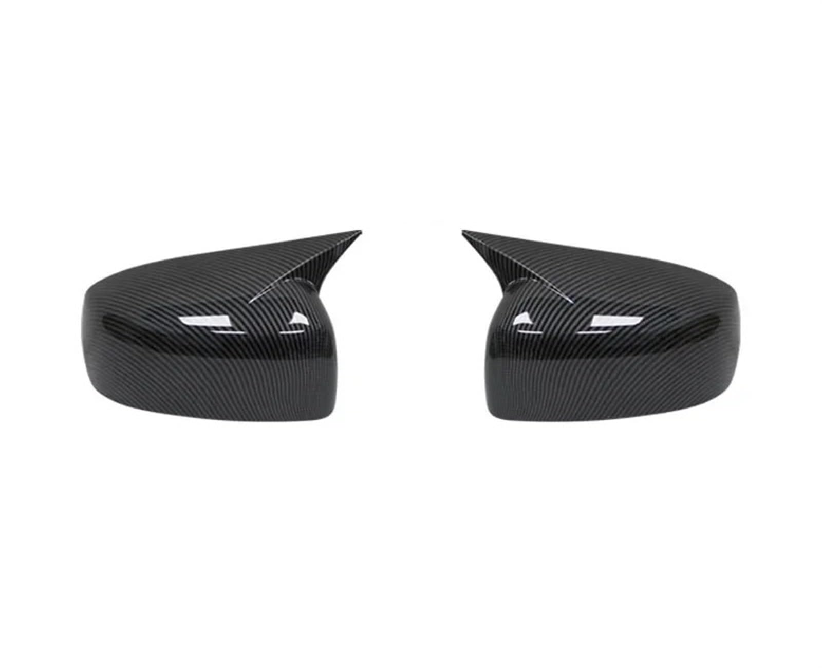 Side Wing Mirror Cover for for Lancer X 10 EX for EVO 2013-2016 Black/Carbon Side Door Rearview Mirror Cover Cap Trim Shell Sticker(No Light Carbon)