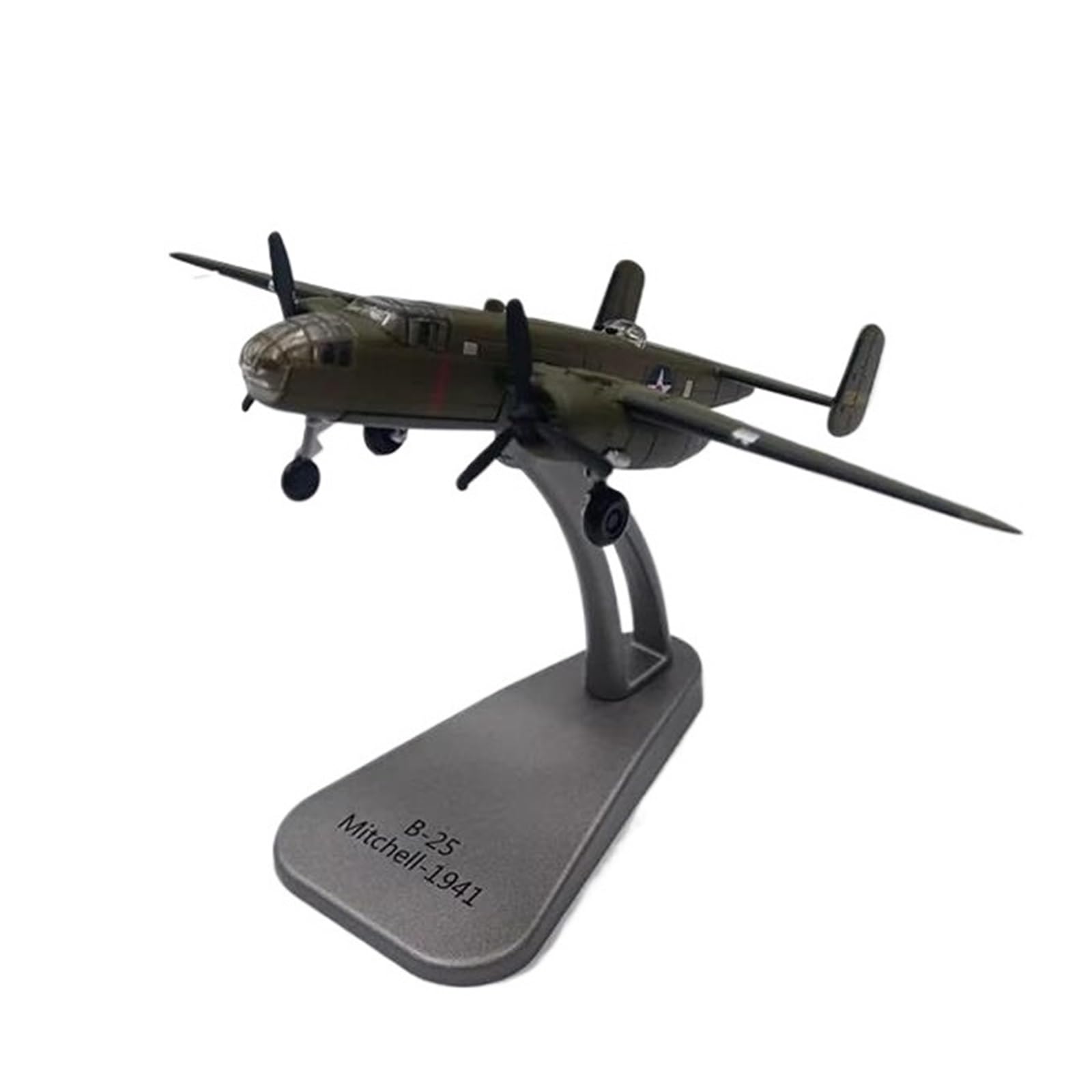 Flugzeug aus Metalldruckguss 1:144 für B-25 Michell 1941 Bomber-Kampfflugzeug, Flugzeugmodell, Ausstellung, Decration-Sammlung, Souvenir zum Sammeln und Ausstellen